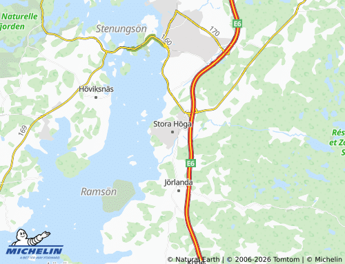 Carte MICHELIN Stora Höga - ViaMichelin