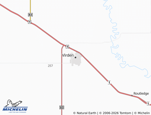 Mapa MICHELIN Virden - ViaMichelin