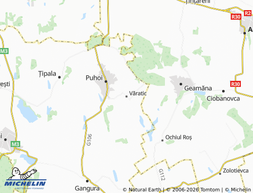 MICHELIN Văratic map - ViaMichelin