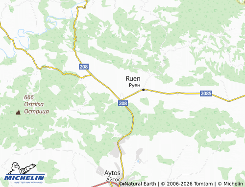 Mapa MICHELIN Yabalchevo - ViaMichelin