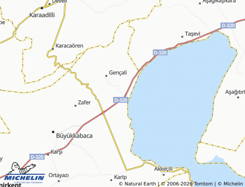 MICHELIN Gencalı map - ViaMichelin
