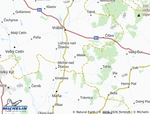 MICHELIN Melek map - ViaMichelin