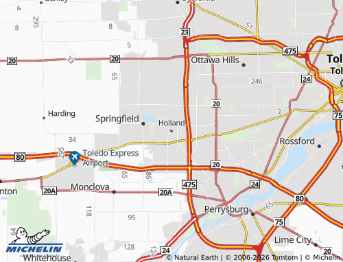 Mappa MICHELIN Holland - ViaMichelin