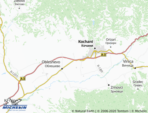 Mapa MICHELIN Trkanje - ViaMichelin