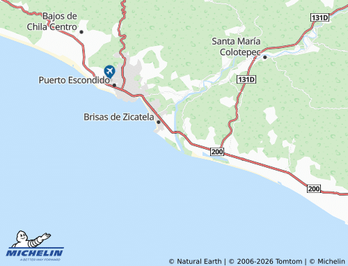 MICHELIN La Barra de Colotepec map - ViaMichelin