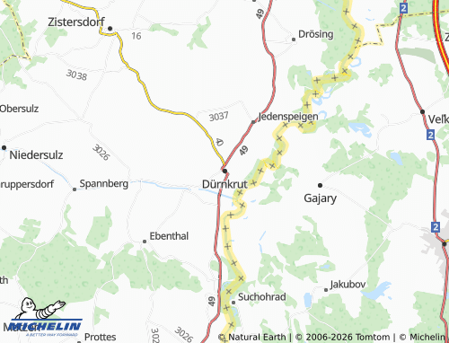 MICHELIN Dürnkrut map - ViaMichelin