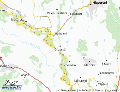 Carte MICHELIN Grozești - ViaMichelin