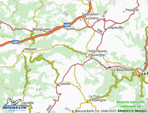 Mappa MICHELIN Massangis - ViaMichelin
