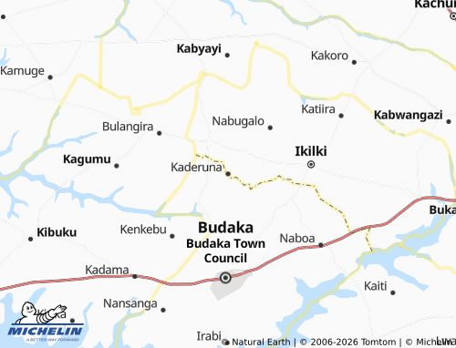 MICHELIN Kaderuna map - ViaMichelin
