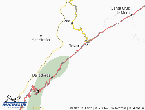 MICHELIN El Botrero map - ViaMichelin