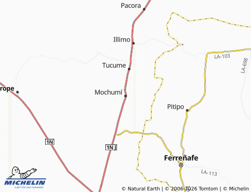 Mapa MICHELIN Mochumí - ViaMichelin