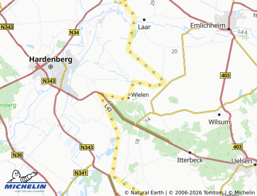 MICHELIN Wielen map - ViaMichelin