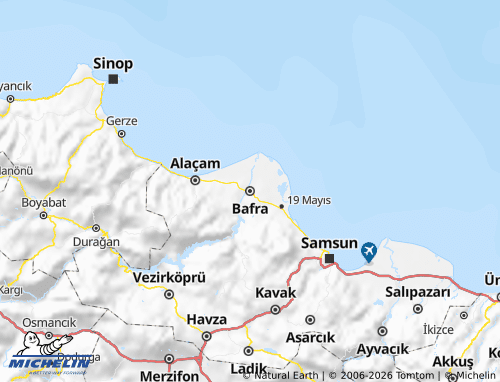 Kaart MICHELIN Bafra - ViaMichelin