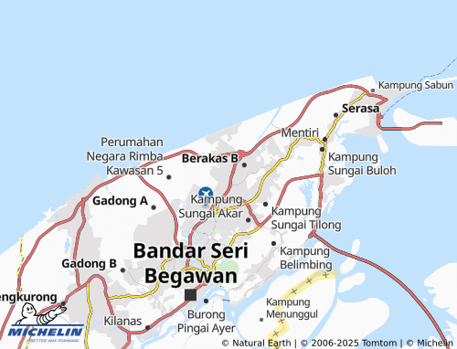 Carte MICHELIN Kampung Lambak B - ViaMichelin