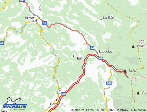 MICHELIN Hum map - ViaMichelin