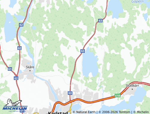 MICHELIN Gräsås map - ViaMichelin