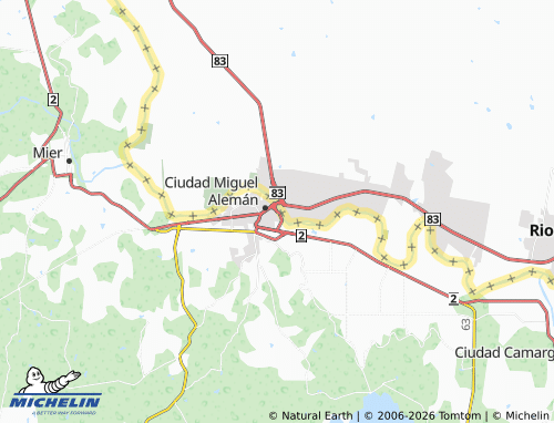 Mapa MICHELIN Río Bravo - ViaMichelin