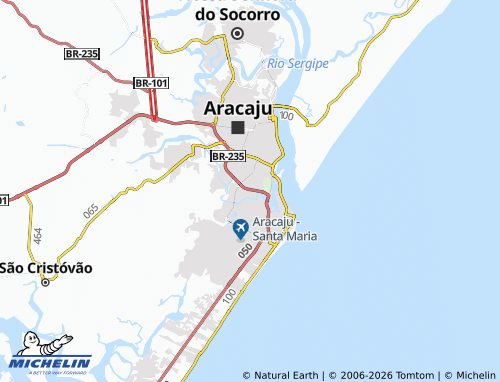 MICHELIN Inácio Barbosa map - ViaMichelin