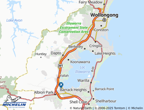 MICHELIN Kanahooka map - ViaMichelin