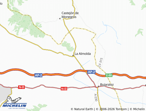 MICHELIN La Almolda map - ViaMichelin
