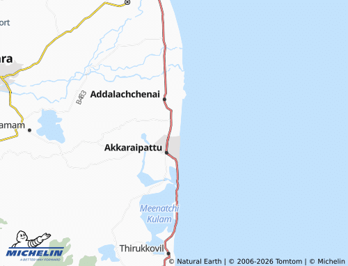 Mappa MICHELIN Addalachchenai 15 - ViaMichelin