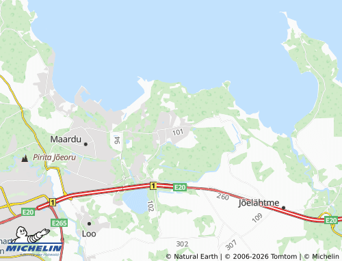MICHELIN Kallavere map - ViaMichelin