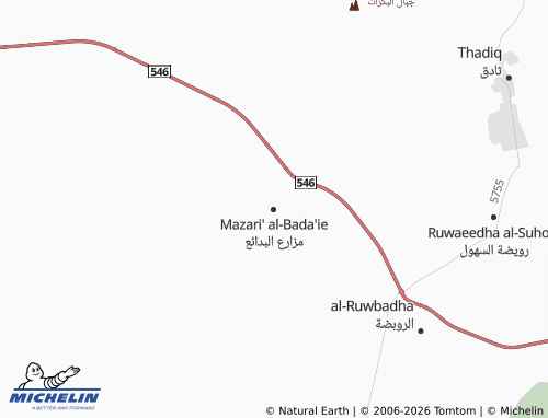 MICHELIN-Landkarte Mazari' al-Bada'ie - ViaMichelin