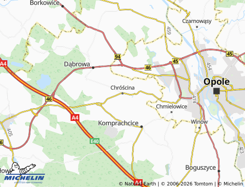 Carte MICHELIN Chróścina - ViaMichelin