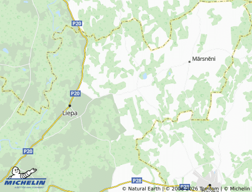 Mapa MICHELIN Skangaļi - ViaMichelin