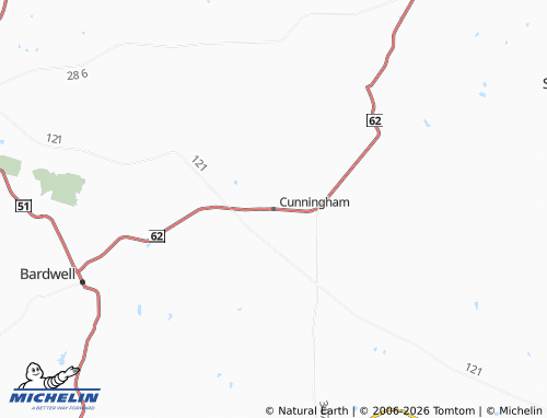 Mapa MICHELIN Cunningham - ViaMichelin