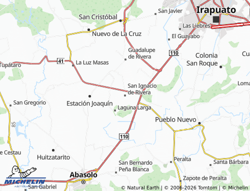 Mapa MICHELIN San Ignacio de Rivera - ViaMichelin