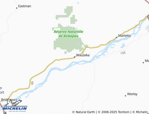 MICHELIN Wauzeka map - ViaMichelin