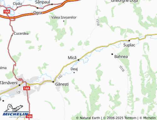 MICHELIN Mică map - ViaMichelin