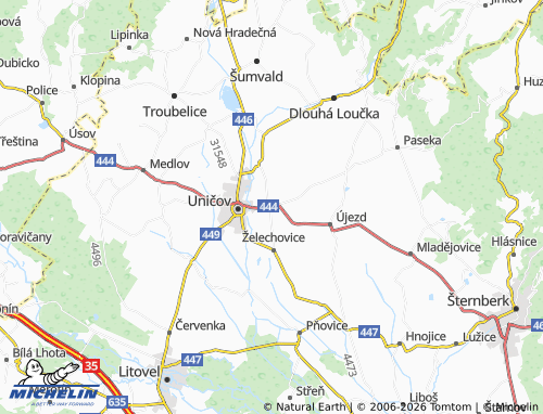 Mappa MICHELIN Brníčko - ViaMichelin