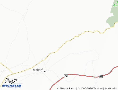 MICHELIN Yanoko map - ViaMichelin