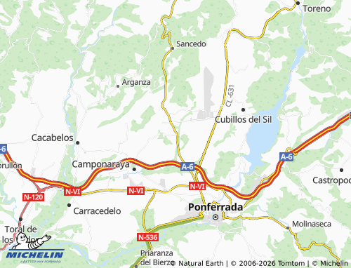 MICHELIN-Landkarte Cortiguera - ViaMichelin