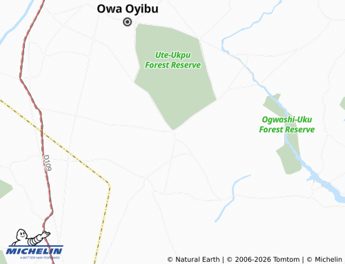 Mapa MICHELIN Akuku-Agbor - ViaMichelin