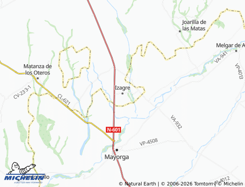 Mappa MICHELIN Izagre - ViaMichelin