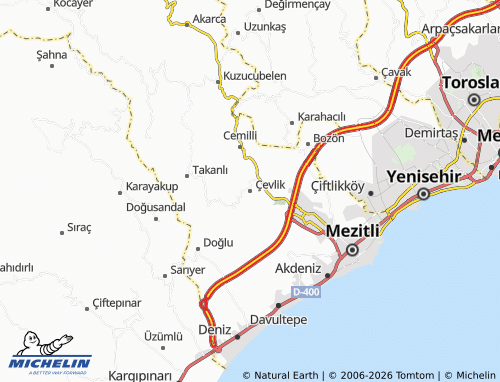 MICHELIN Çevlik map - ViaMichelin