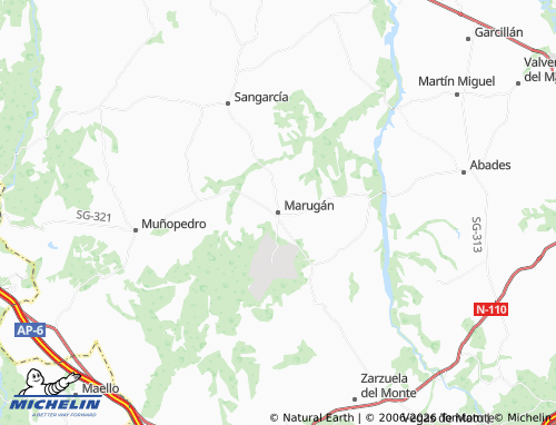 MICHELIN Marugán map - ViaMichelin