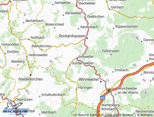 MICHELIN Imsweiler map - ViaMichelin