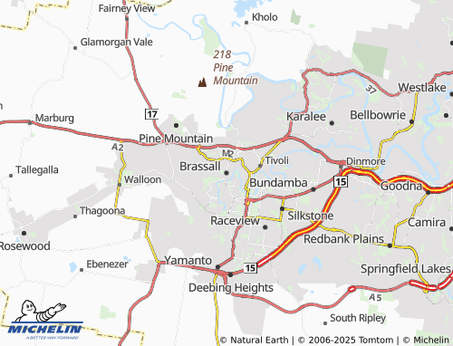 MICHELIN Brassall map - ViaMichelin