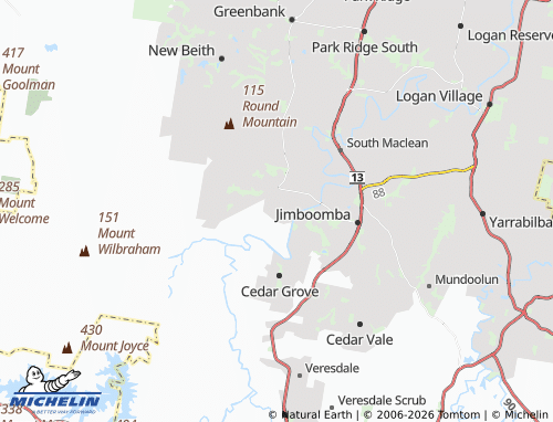 Mappa MICHELIN Riverbend - ViaMichelin