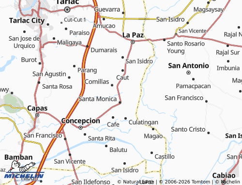 MICHELIN Caluluan map - ViaMichelin