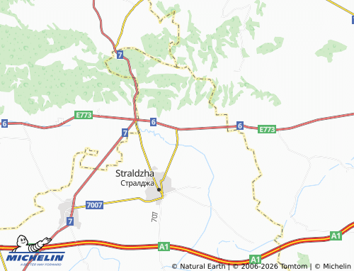 MICHELIN Lozenets map - ViaMichelin