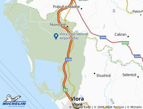 MICHELIN Skrofotinë map - ViaMichelin