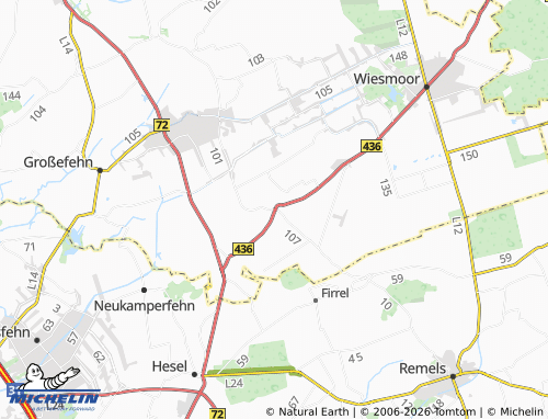MICHELIN Strackholt map - ViaMichelin