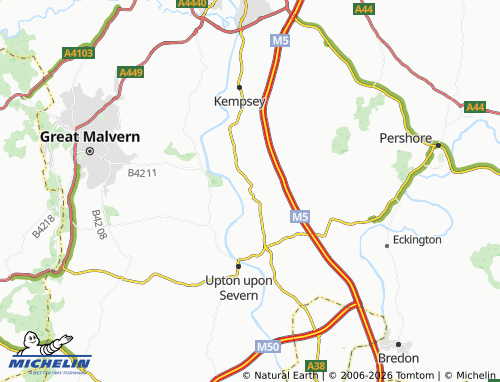 Carte MICHELIN Severn Stoke - ViaMichelin
