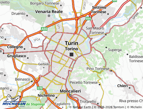 Mappa MICHELIN Torino - ViaMichelin