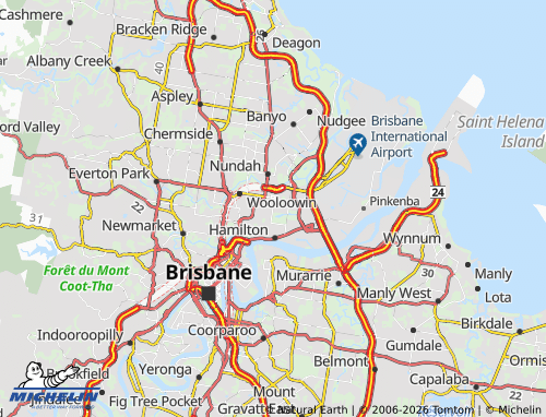 MICHELIN Hendra map - ViaMichelin